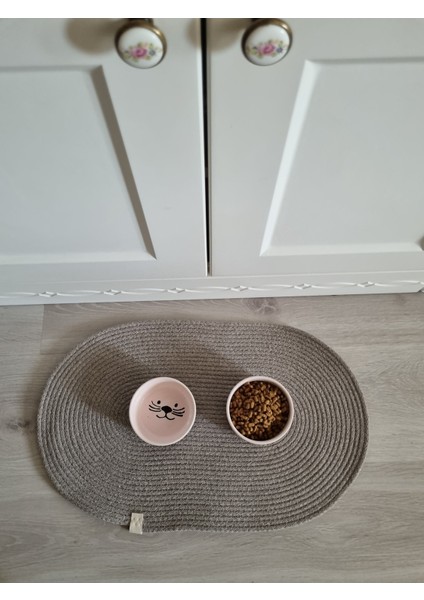 Kedi ve Köpekler Için Kahverengi, 50X30 cm Beslenme Paspası, 3 L Su Kabı fiyatları