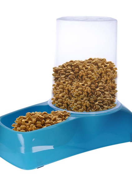 Hazneli 1,7 L Mavi Plastik Mama ve Su Kabı, Portatif, Dayanıklı ve Kullanışlı modelleri