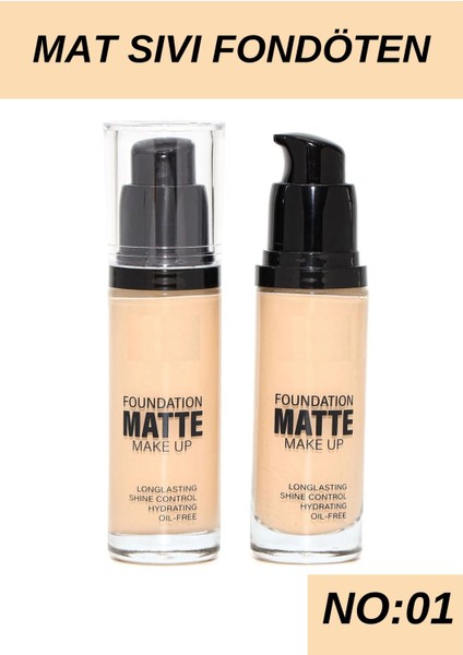 Mat Sıvı Fondöten No:01