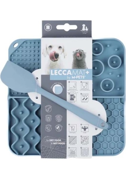 Mavi Sıvı Ödül Matı Kaşıklı Set, Kedi ve Köpekler Için Şık ve Kullanışlı.