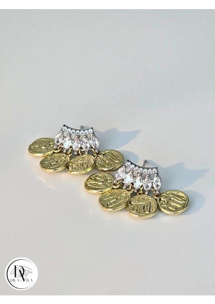 - Glow Earrings – Gold Kaplama Mini Pul Detaylı Kadın Küpe (KOD-320) indirimleri