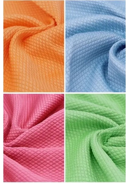 Baklava Desen Cam Bezi 3'lü Set 50X70 cm Battal Boy –kalın Dokulu, Ultra Emici, Iz Bırakmayan modelleri