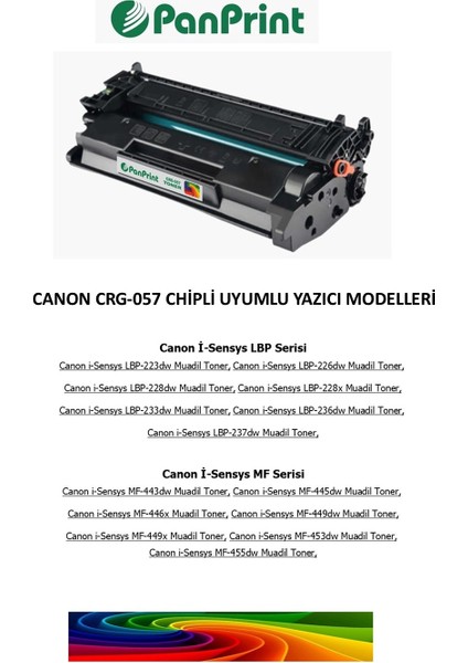 Canon I-Sensys LBP-226DW Muadil Toner Chipli fiyatları