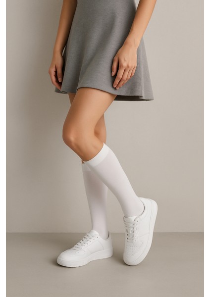 Dizaltı Spor Çorabı 2’li Paket Siyah & Beyaz – Tamamen Havlu Iç Yapı Dikişsiz