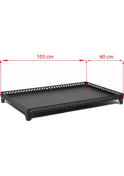 Şömine Altlığı Kalın Şaç Şömine Soba Altlığı (103X60) XL