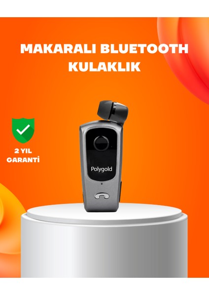 Klipsli Tasarımlı Bluetooth Kulaklık Uzun Pil Ömrü