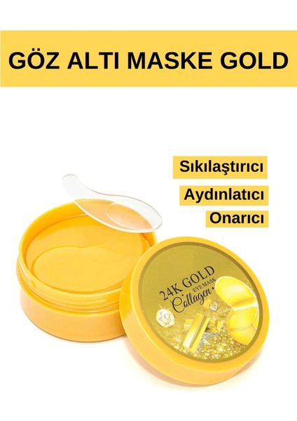 Göz Altı Aydınlatıcı Sıkılaştırıcı ve Onarıcı Collagen Gold Göz Altı Maskesi 60 Adet