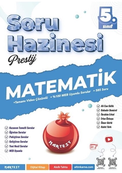 Nartest 5. Sınıf Matematik Prestij Soru Hazinesi