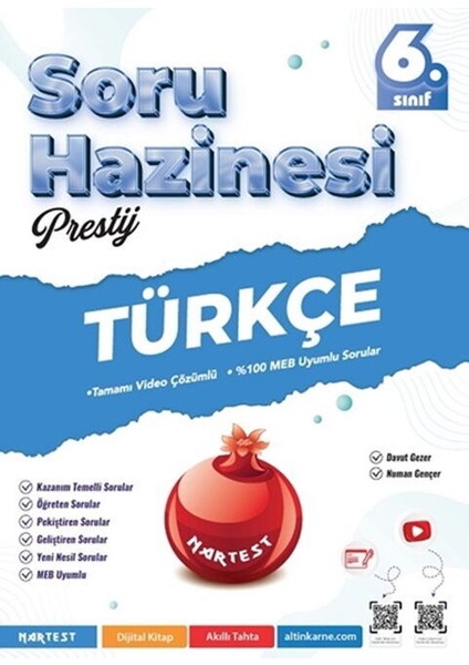 Nartest 6. Sınıf Türkçe Prestij Soru Hazinesi