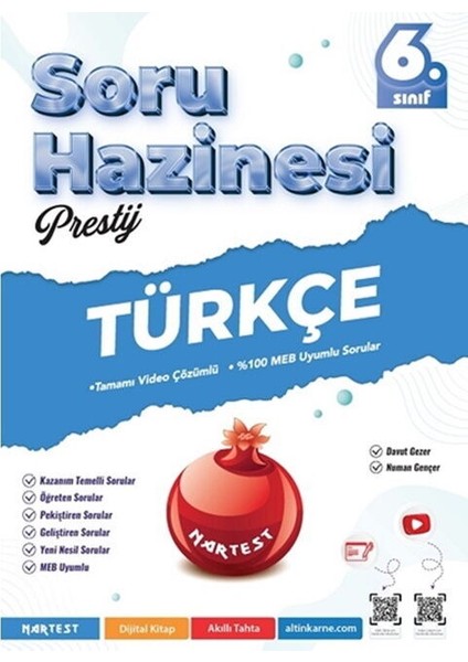 Nartest 6. Sınıf Türkçe Prestij Soru Hazinesi fiyatları