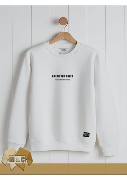 M.ç Premium Original Erkek Sweatshirt Uzun Kollu Mevsimlik Baskılı Özel Tasarım