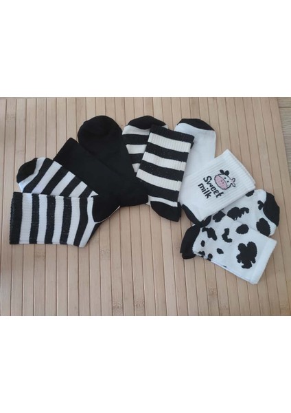 5’li Kadın Tenis Spor Çorap Karışık Set modelleri