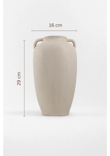 Noa Bohem Dokulu Oval Seramik Küp Vazo (16X29 Cm) indirimleri