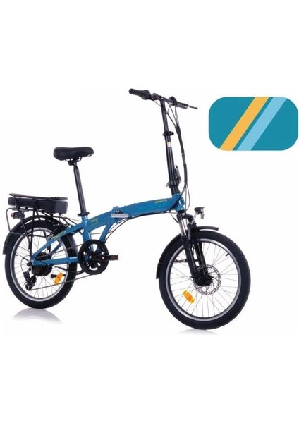 Broster Elektra Elektrikli Katlanır Bisiklet 27CM Fren Vb-Md 20 Jant 7 Vites Yeşil
