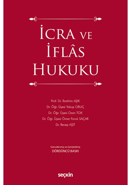 Icra ve Iflas Hukuku 4. Baskı