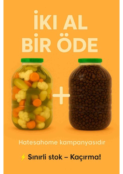 Hatesahome 10 Lt Pet Bidon ( 10 Litrelik Saklama Kavanozu ) 2 Li Fırsat
