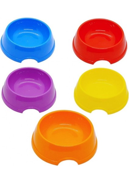 Renkli Plastik Kedi Köpek Mama ve Su Kabı 1 Litre