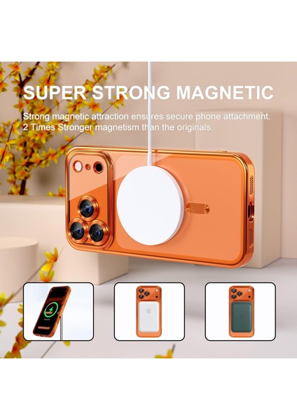 iPhone 17 Pro Max Uyumlu Magsafe Destekli Kamera Korumalı Şeffaf Yumuşak Telefon Kılıfı fiyatları