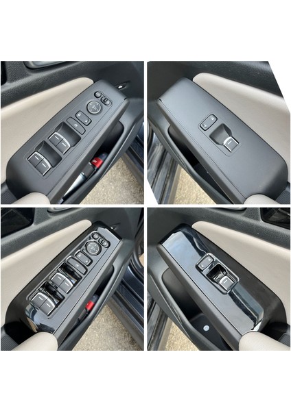 Honda Civic Fe1 Piano Black Cam Düğme Kaplama