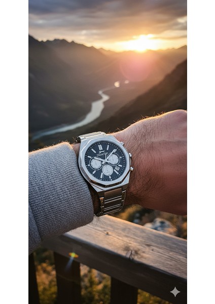 SL.09.2503.2.01 Erkek Kol Saati | Çelik Güç, Siyah Sportif Şıklık indirimleri