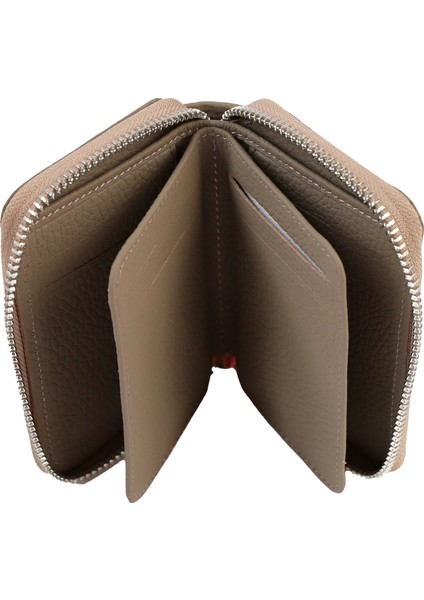 Hakiki Deri Kadın Fermuarlı Cüzdan Küçük Boy Çok Bölmeli Tozluğu ile Birlikte modelleri