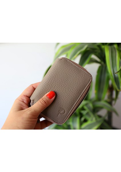 Hakiki Deri Kadın Fermuarlı Cüzdan Küçük Boy Çok Bölmeli Tozluğu ile Birlikte indirimleri