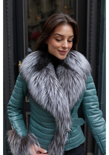 Montique Gerçek Kürk Şişme Mont