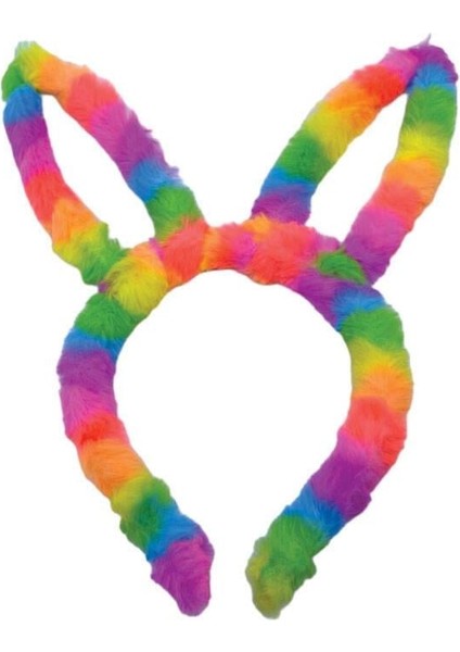 Taç tavşan kulaklı ışıklı RENGARENK