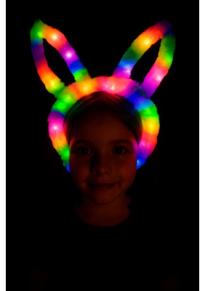 Taç tavşan kulaklı ışıklı RENGARENK fırsatları