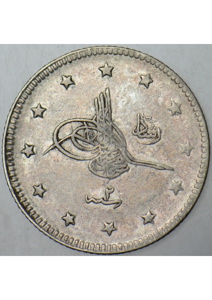 V. Mehmed Reşad Gümüş 2 Kuruş 1327/2 Kostantiniyye Darbı. Osmanlı Imparatorluğu fiyatları