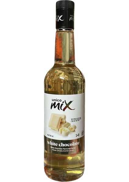 Unıcomıx Surup Beyaz Cıkolata Aromalı 700 ml