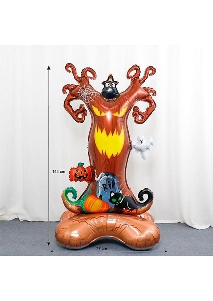 Folyo Balon Halloween Ayaklı Hayalet Ağacı 144*77 fiyatları