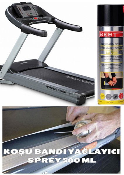 Koşu Bandı Aşınma Önleyici Dayanıklı Formül Silikon Sprey Yüksek Yağlama -500 ml