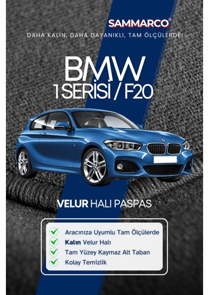 Bmw 1 Serisi F20 2013 Halı Paspas Velur Paspas Kumaş Paspas Oto Paspas fiyatları