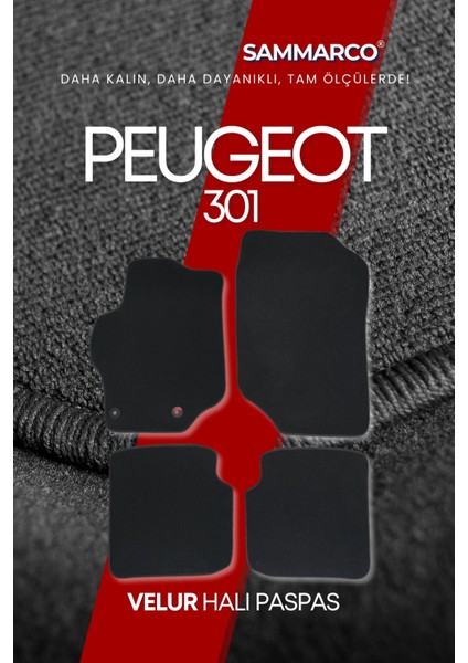 Peugeot 301 2015 Halı Paspas Velur Paspas Kumaş Paspas Oto Paspas modelleri