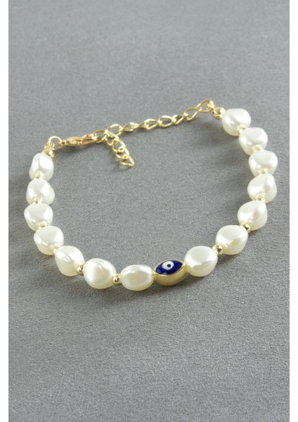 Oval Nazar Inci Bileklik