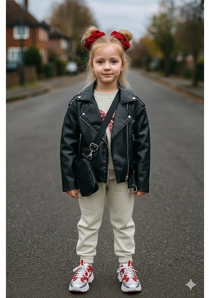 Kız Çocuk Üç Iplik Içi Şardonlu Kışlık Alt Üst Takım Uzun Kollu Sweat ve Lastikli Paça Pantolon modelleri