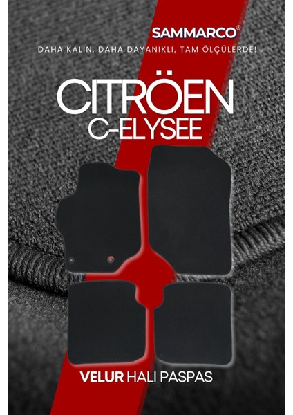 Citröen C-Elysee 2018 Halı Paspas Velur Paspas Kumaş Paspas Oto Paspas modelleri