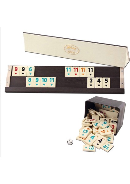 Star Gold Ahșap Okey Takımı