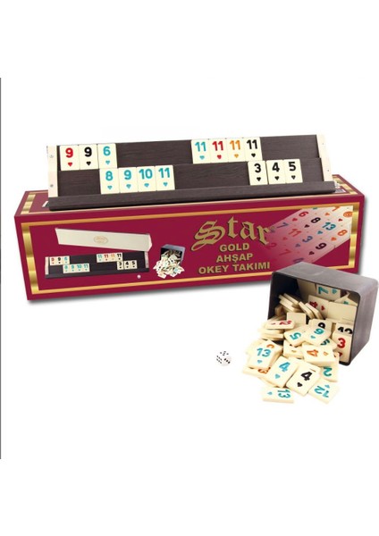 Star Gold Ahșap Okey Takımı fiyatları
