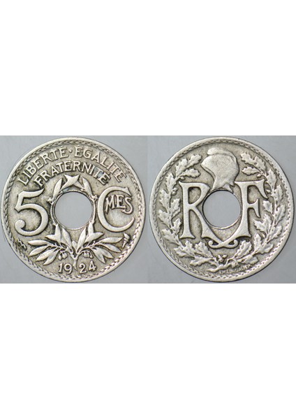 Fransa 5 Centımes 1923.