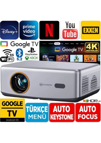 Performance V700G 400 Lümen Full Hd Android Projeksiyon Cihazı