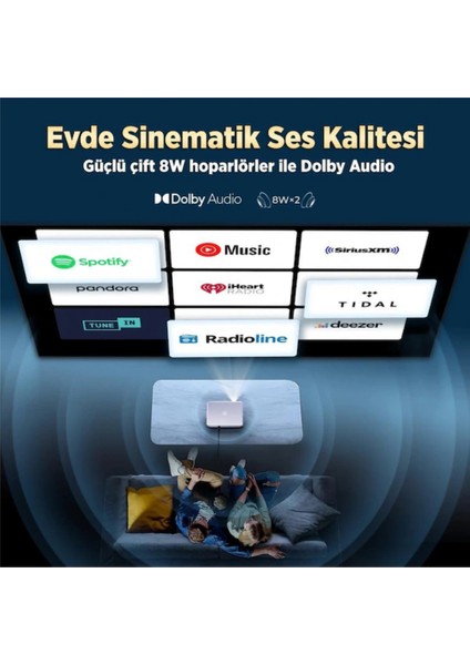 Performance V700G 400 Lümen Full Hd Android Projeksiyon Cihazı