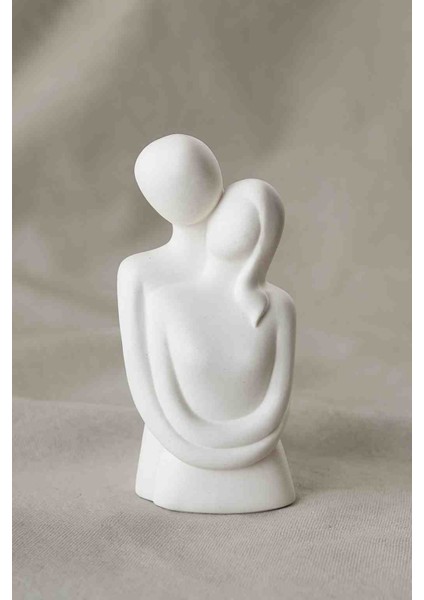 El Yapımı Sarılma Figürlü Taş Tozu Biblo – Dekoratif Heykel Boyama Seti fiyatları