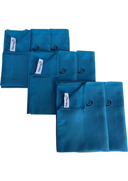 Mikrofiber Cam Bezi Genel Temizlik Bezi Mutfak Banyo Yüzey 6 Adet Mavi 40X60CM fiyatları