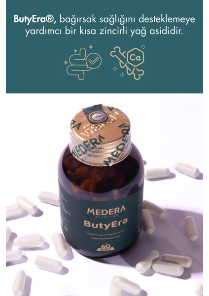 N-Bütirik Asit ve Kalsiyum İçeren Takviye Edici Gıda (Postbiyotik) fırsatları