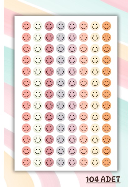 104 Adet Öğretmenler Için Ödül/ödev/motivasyon/gülen Yüz Etiketi Okul Sticker