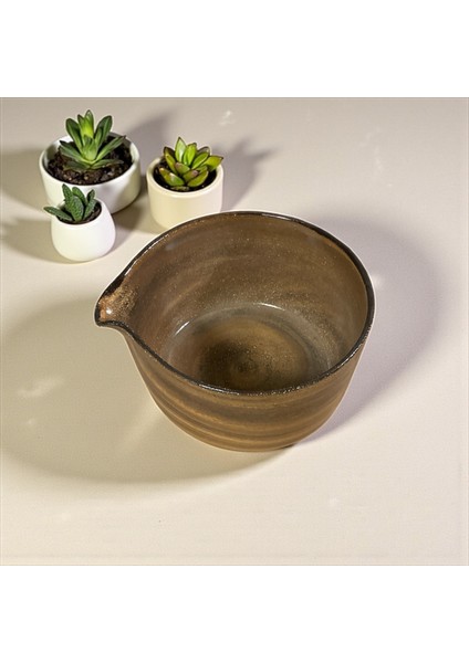 El Yapımı Seramik Matcha Kasesi Chawan ve Bardağı Yunomi fırsatları