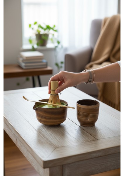 El Yapımı Seramik Matcha Kasesi Chawan ve Bardağı Yunomi indirimleri
