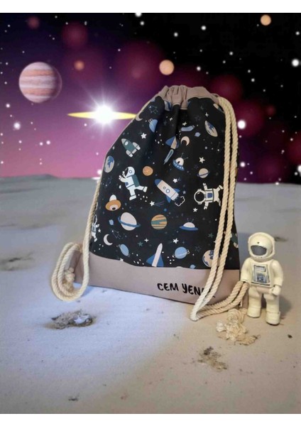 Cosmo Kid Premium Çocuk Sırt Çantası – Kişiye Özel Isim Işlemeli 🚀🌌